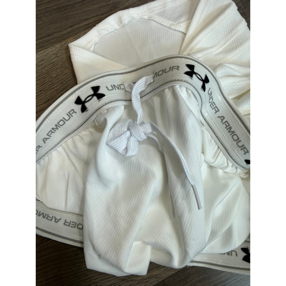 Under Armour White Athletic Skort Tennis Golf Skirt Mesh Large ULK5440 - Picture 6 of 8